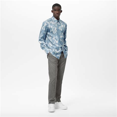 lv leaf|LV Printed Leaf Regular Shirt .